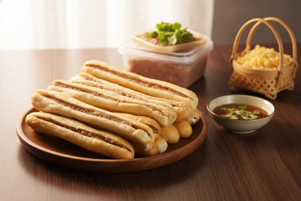 Bánh mì que là đặc sản nổi tiếng của vùng đất Cảng.